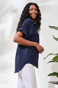 Tribal - Airflow Relaxed Dolman Button-down Shirt