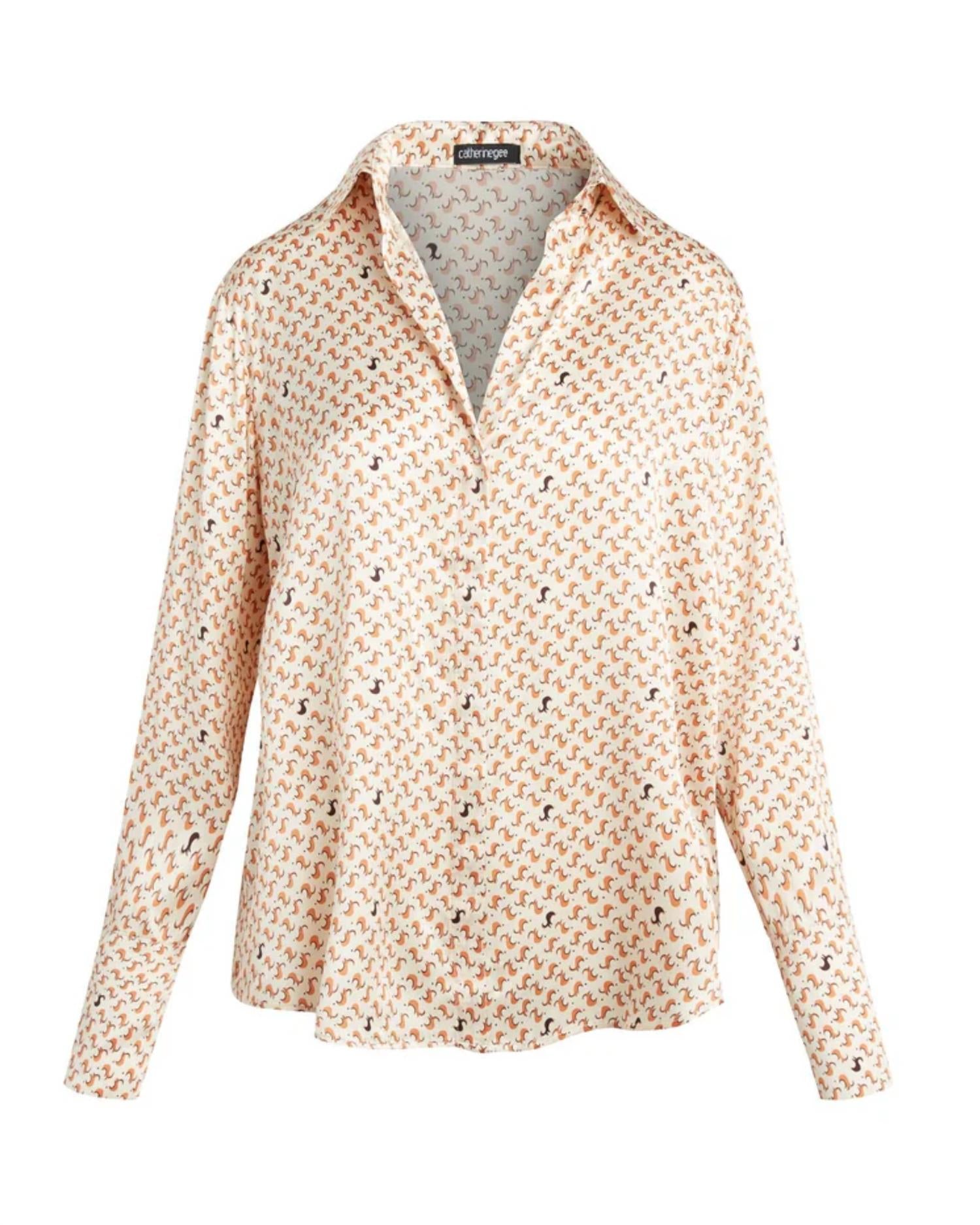 Catherine Gee - Daria French Cuff Silk Blouse