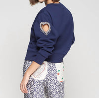 Vilagallo - With Heart Sleeve Top - Plus