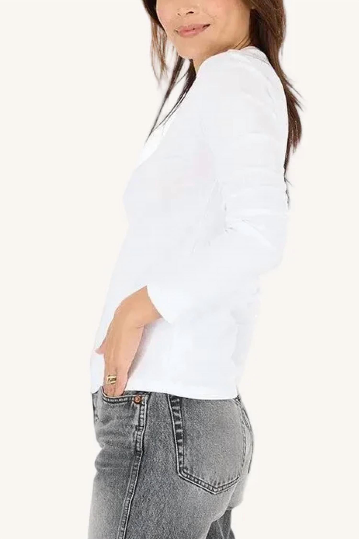 Kerri Rosenthal - Long Sleeve Rib Tee Top