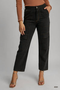 Umgee - Cargo Denim Pants