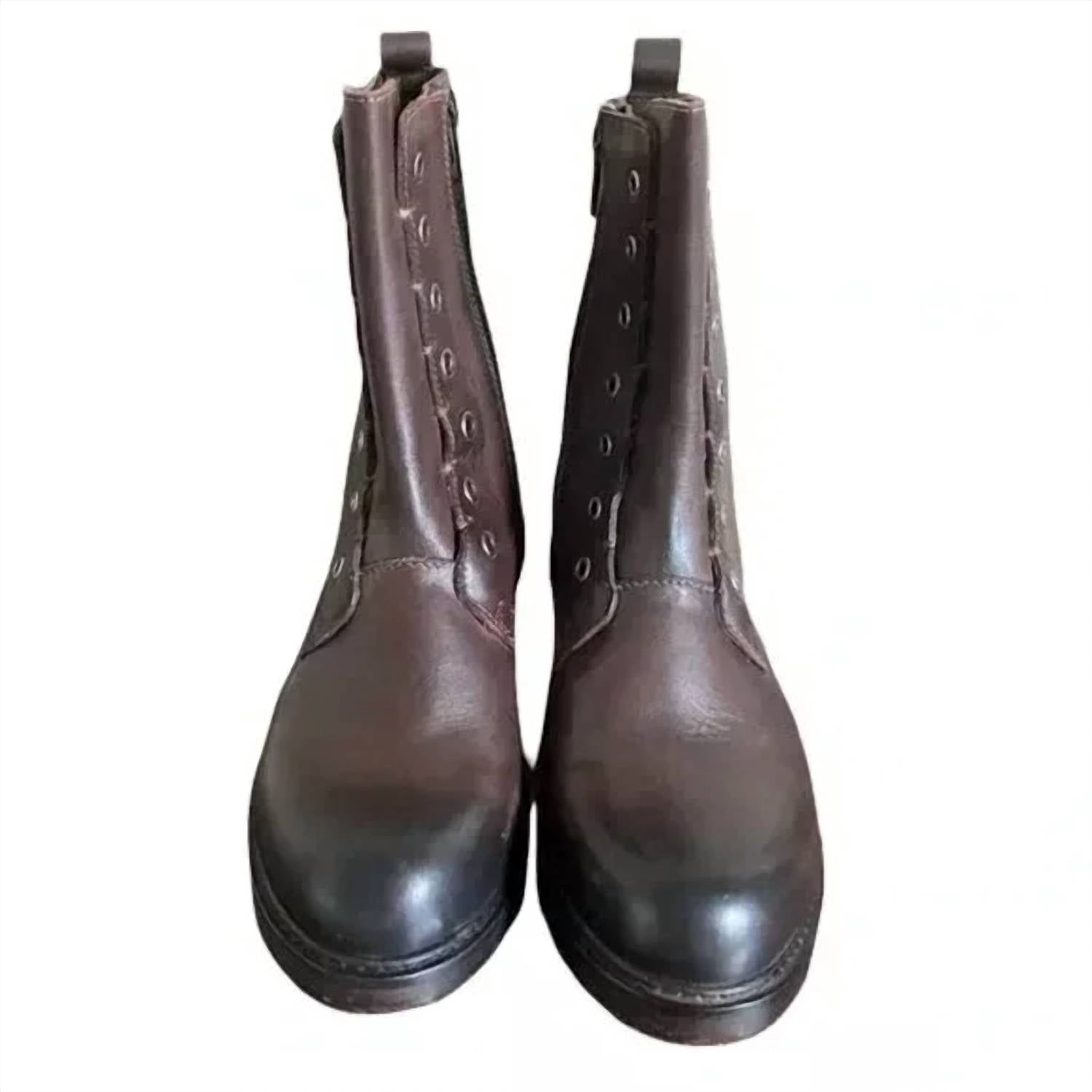 Vintage Foundry Co. Women's Gemma Leather Boot in dark brown - women's shoe - view 4