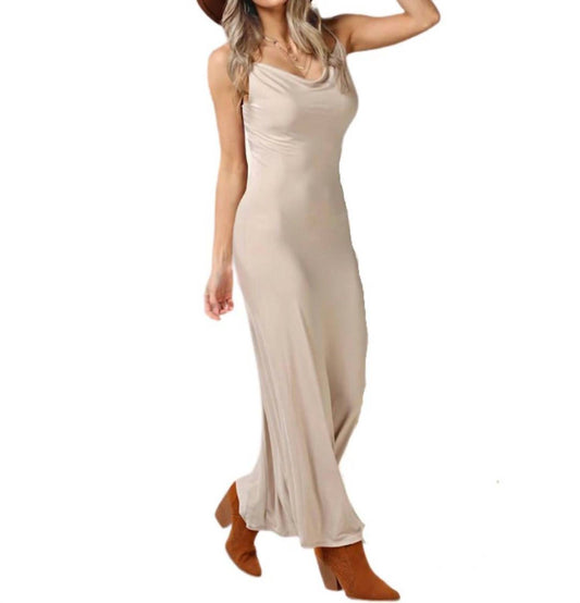 Hidden - Mandy Cowl Neck Maxi Dress