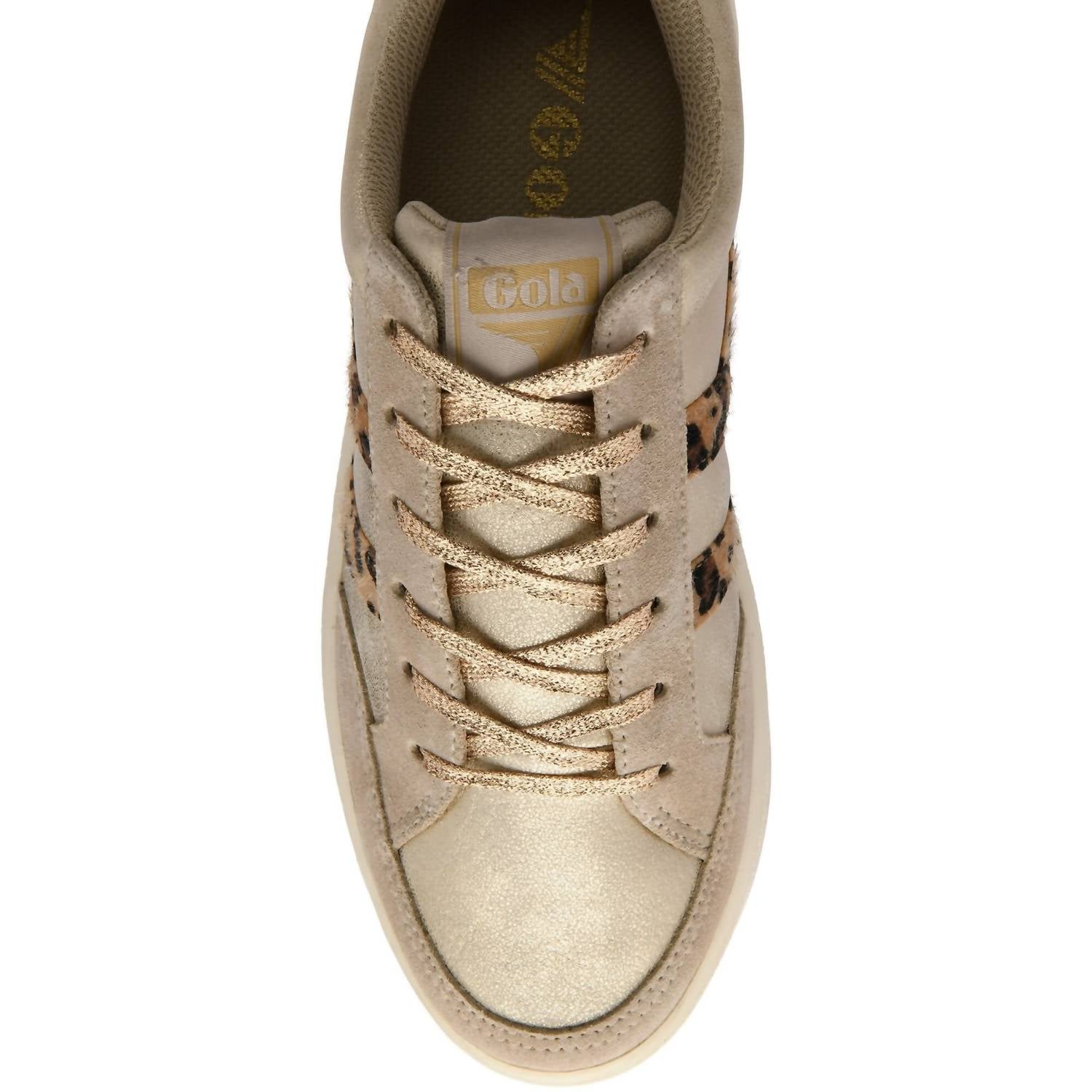 Gola Women's Superslam Blaze Ii Sneakers in gold leopard dark brown - women's sneaker - view 4