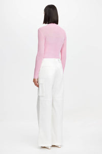 ACLER Rowthorn Top in pink - women's long sleeve top - alternate view
