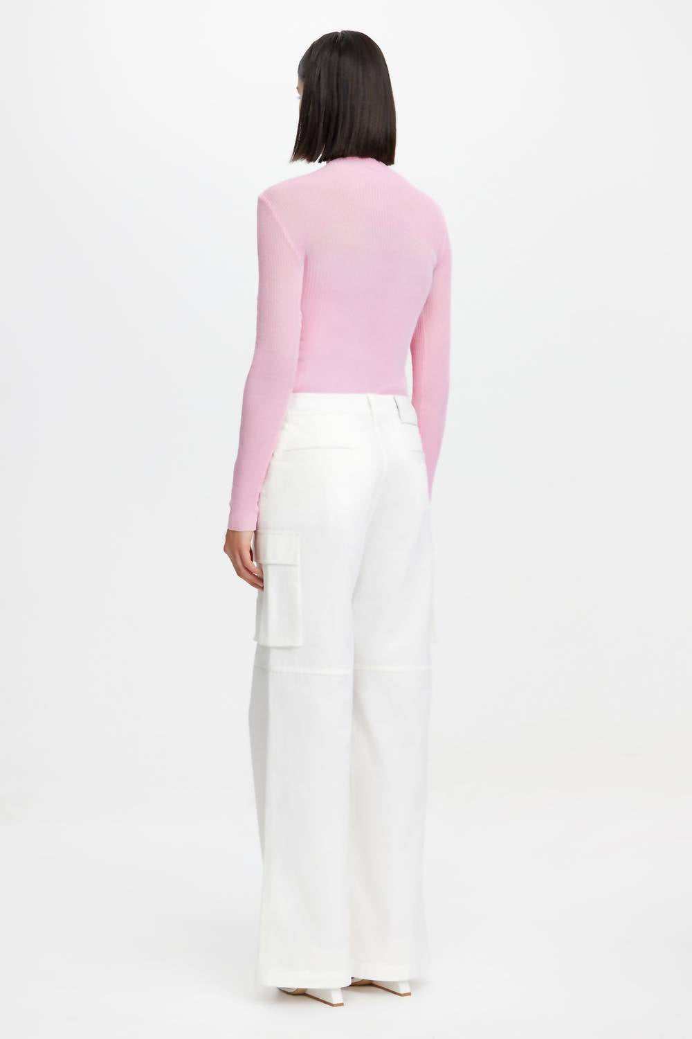 ACLER Rowthorn Top in pink - women's long sleeve top - alternate view