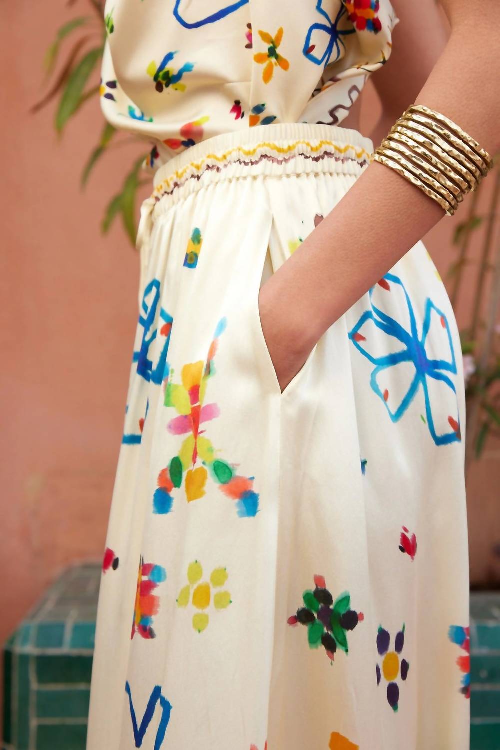 Alemais - Sidi Silk Palazzo Pant