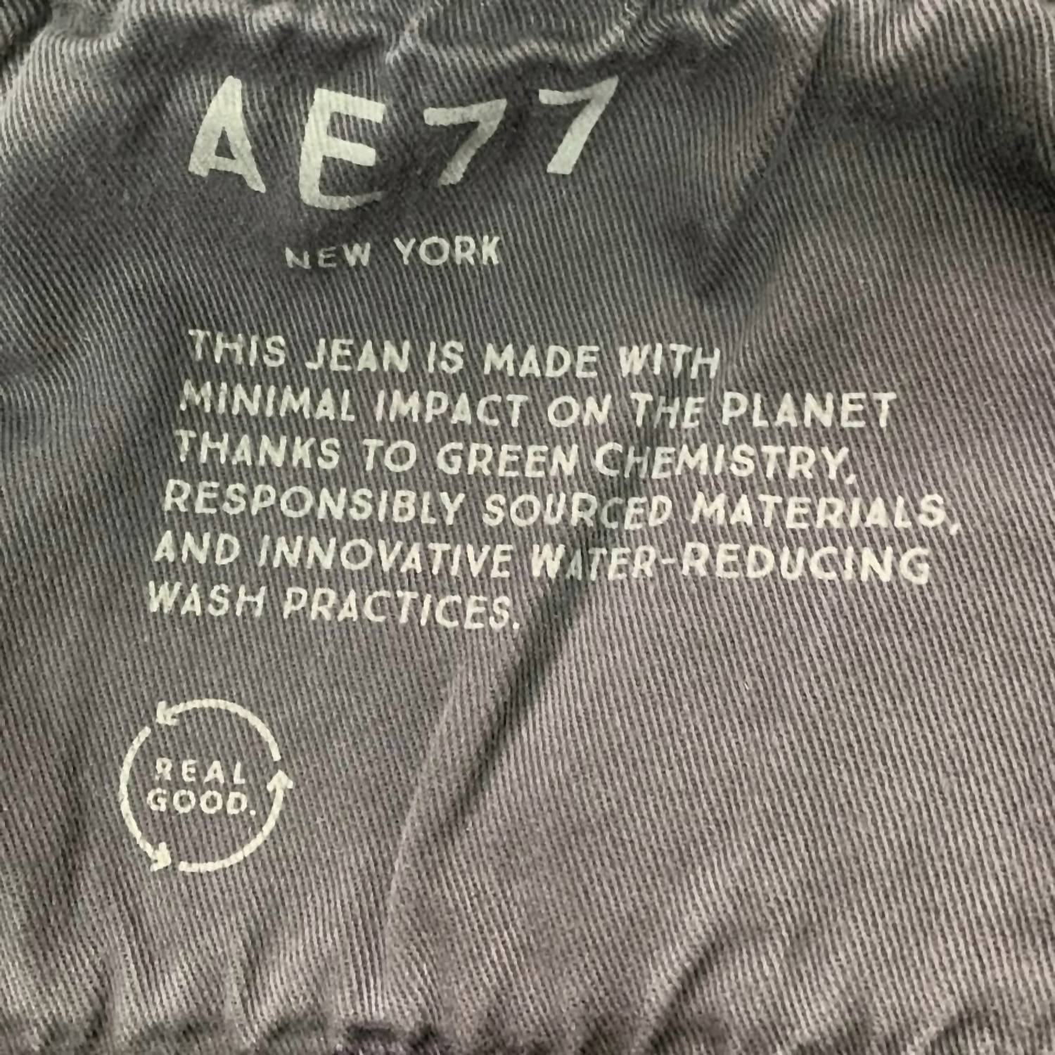 AE77 Women's Cotton Factory Distressed Jorts in black - women's shorts - view 4