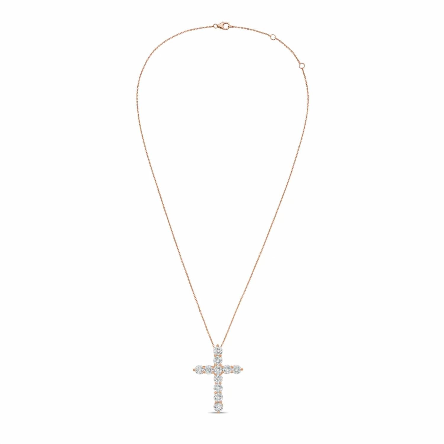Diana M Jewels - Women's Round Lab-Grown Diamond Pendant Necklace (0.75 Ct) - Signature