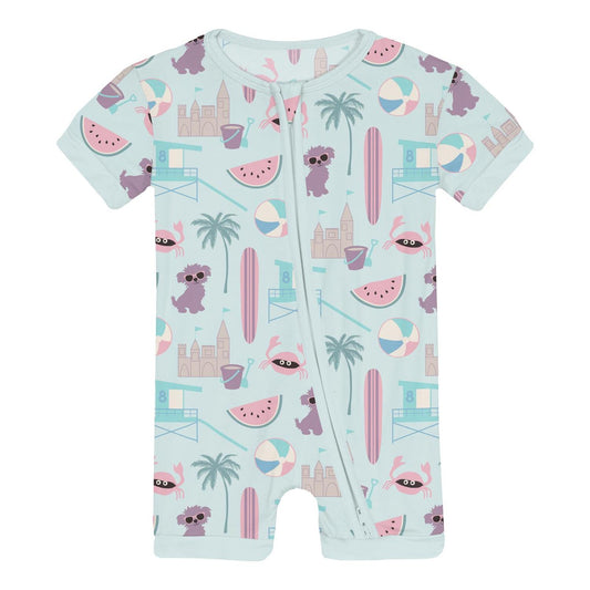 Kickee - Infant & Toddler Shorty Sleeper With Zipper