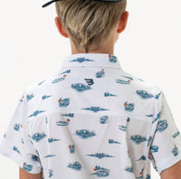 Burlebo - Boy's Youth Perf Button Up