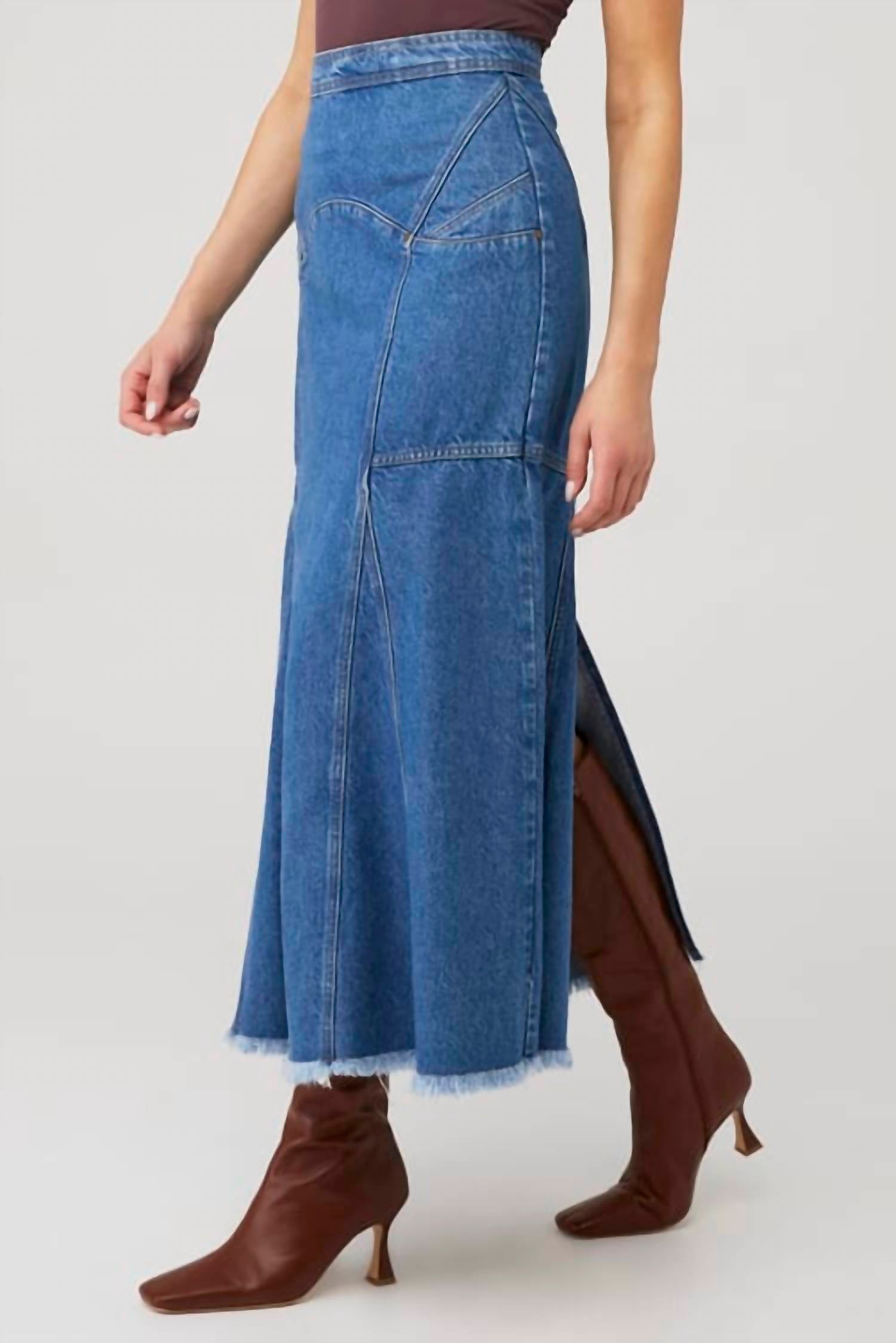 Spell - Muse Denim Maxi Skirt