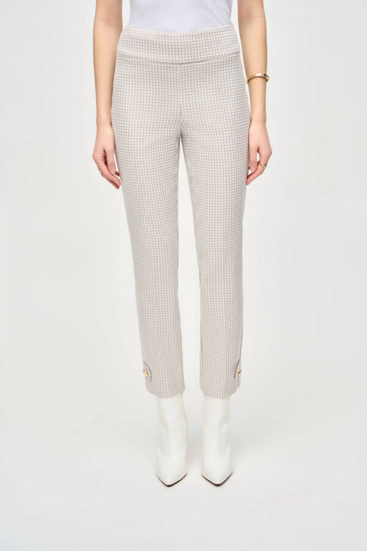 Joseph Ribkoff - Houndstooth High Rise Trousers