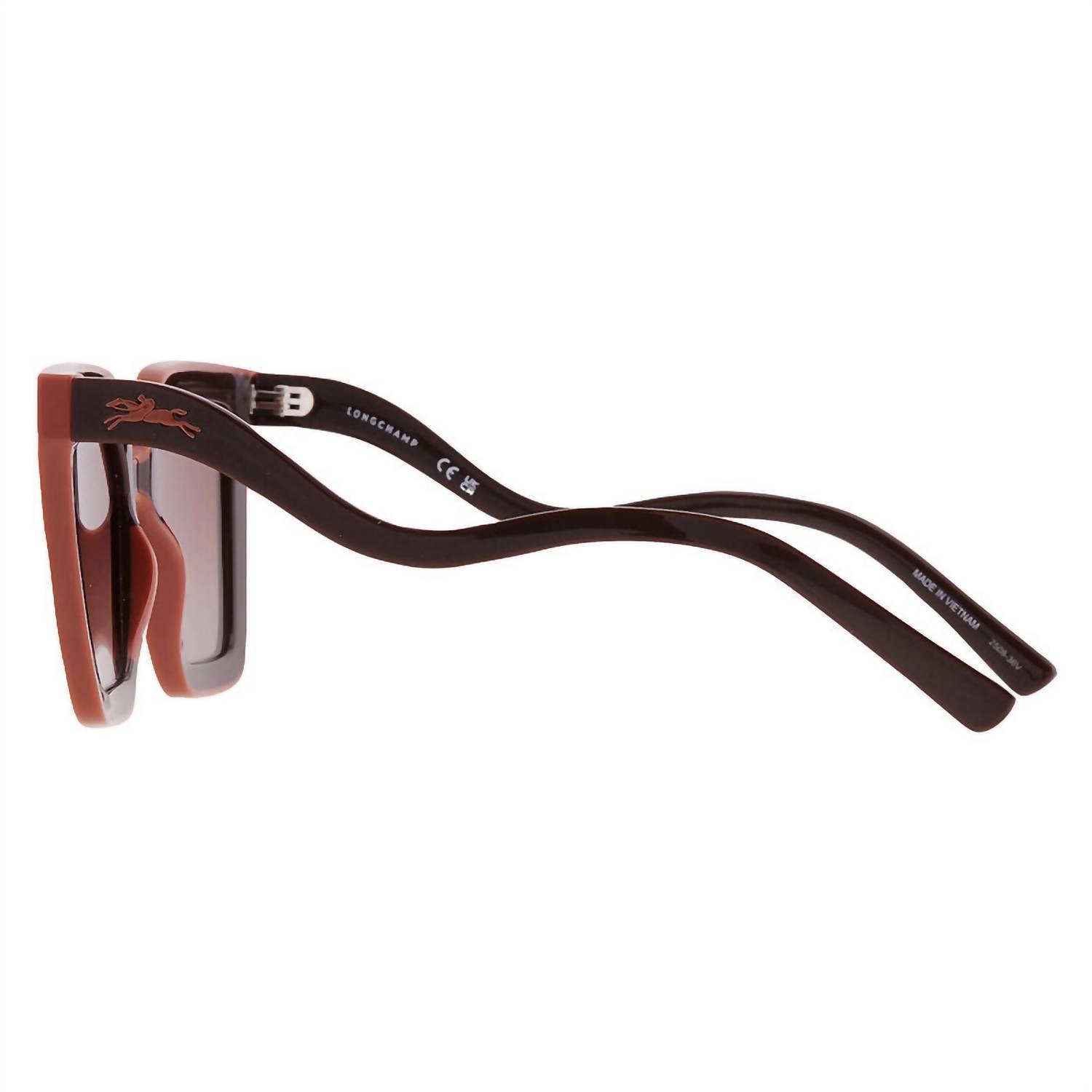 LONGCHAMP Women's Gradient Irregular Sunglasses in brown - women's accessory - view 4