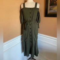 Lucca - Gela Cold Shoulder Midi Dress