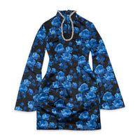 Richard Quinn - Women's Pre-loved Floral High Collar Day Mini Dress