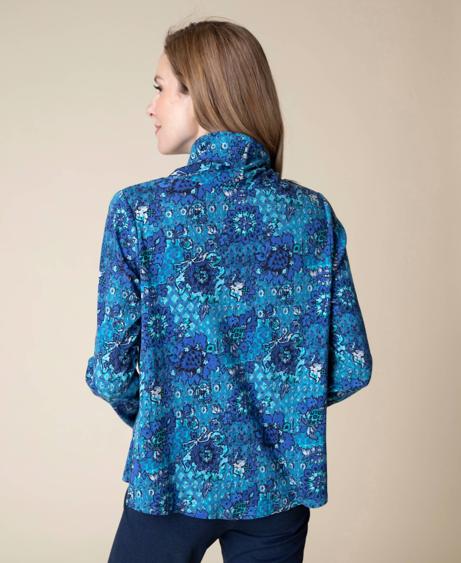Habitat - French Floral Swing Turtleneck