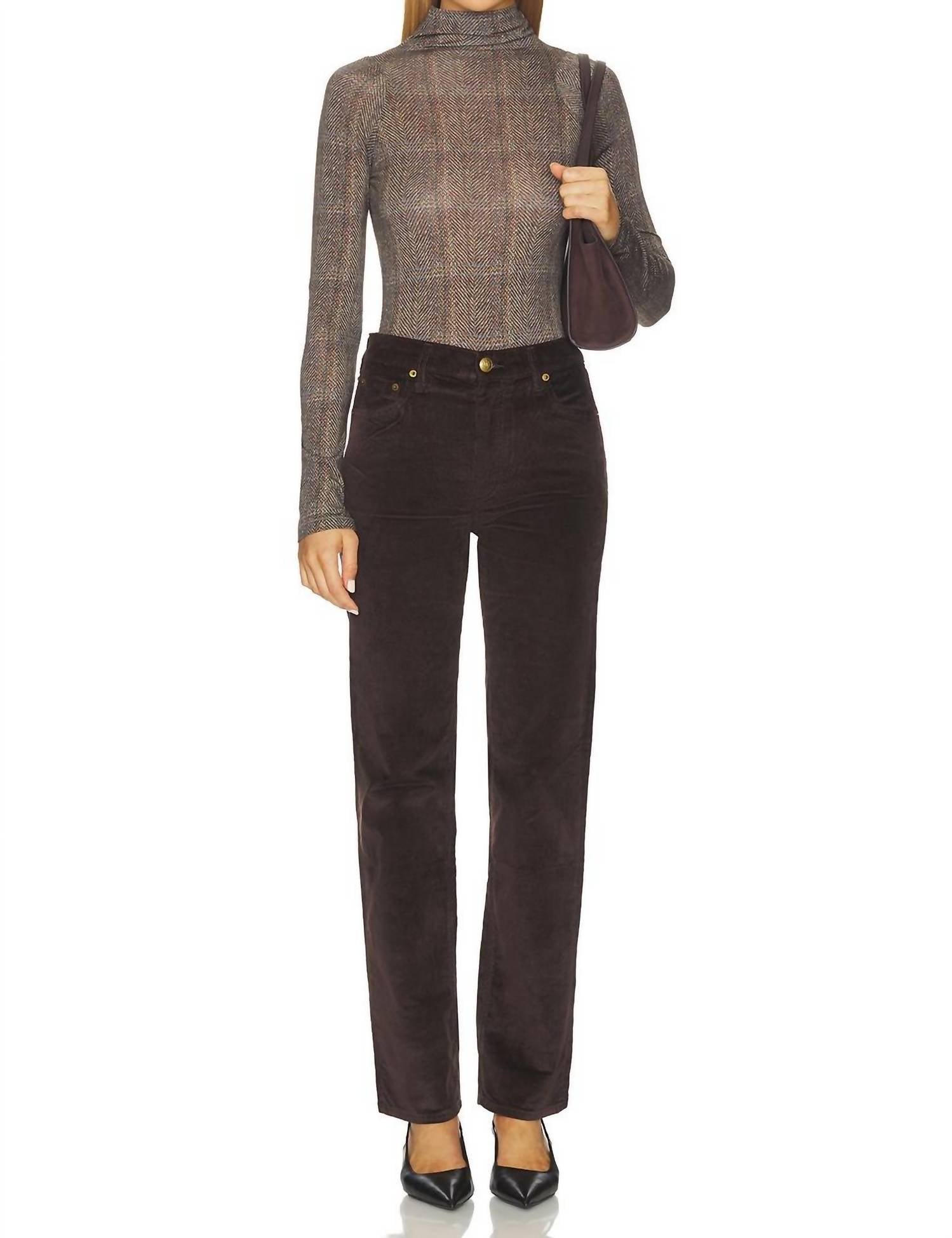 Rag & Bone - Shaw Paneled Long Sleeve Turtleneck Tee