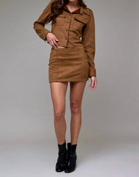 Hidden - Abbey Suede Button-up