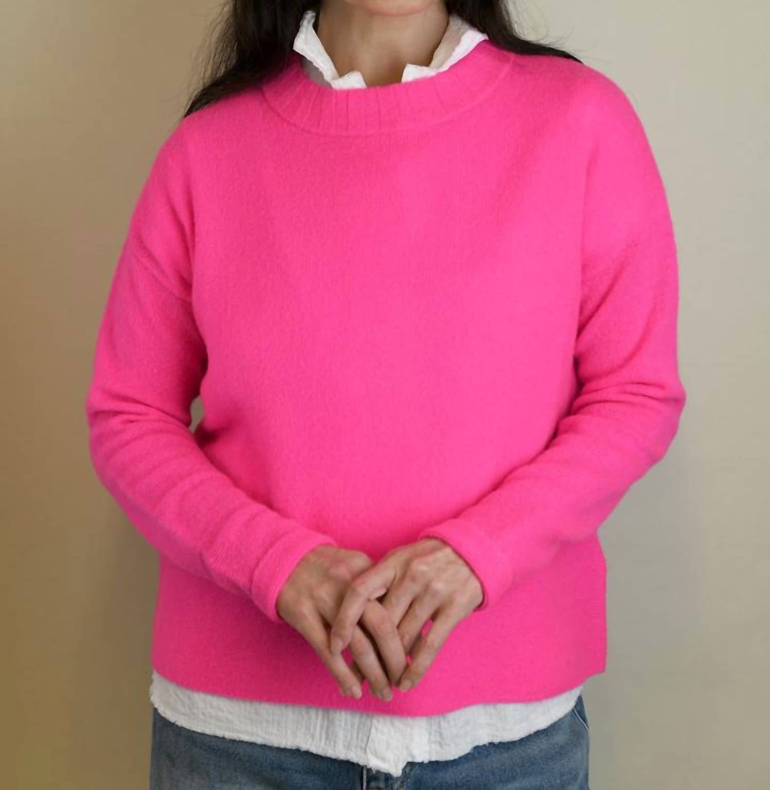 Brodie Cashmere - Pearl Crew Sweater