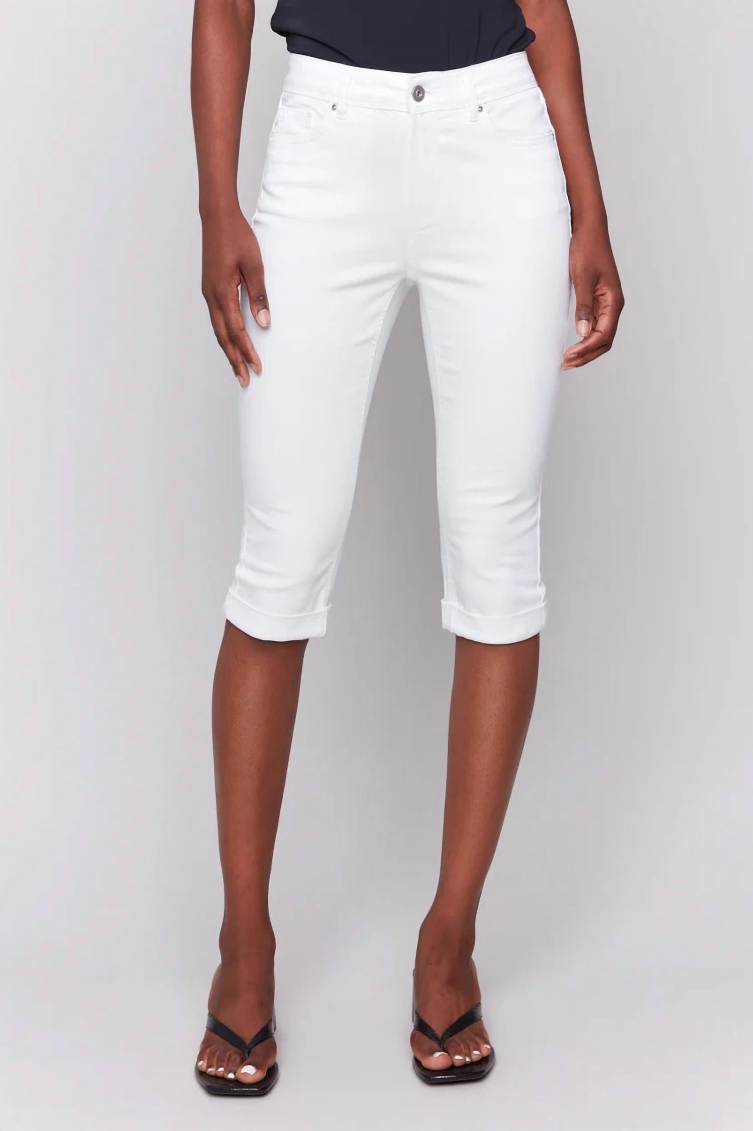 Charlie B - Stretch Twill Pedal Pusher Pants