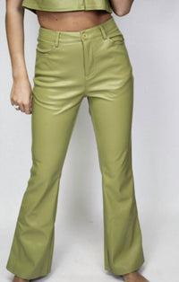 Le Lis - Faux Leather Bootcut Pants