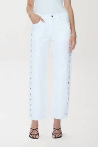 Pistola - Lexi Mid Rise Bowed Straight Leg Jeans