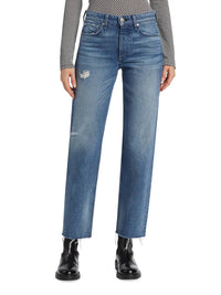 Rag & Bone - Dre Raw Hem Low Rise Baggy Jeans