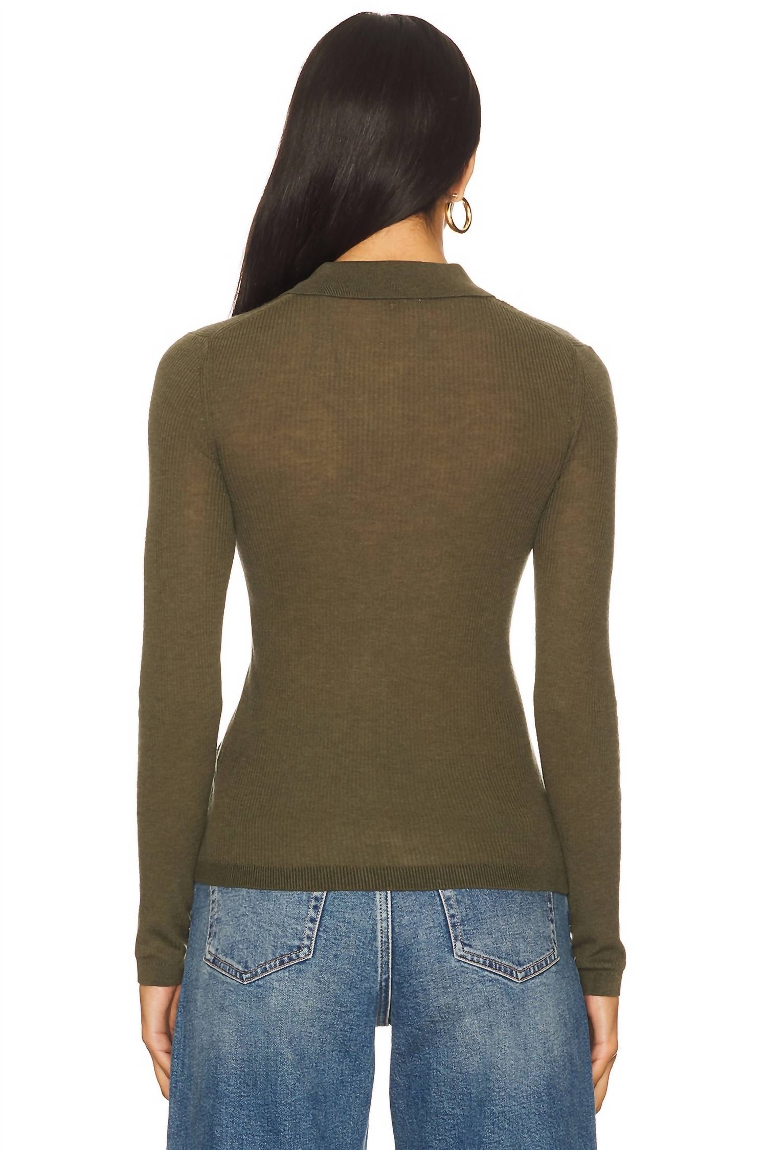PISTOLA Korey Top in sequoia - women's long sleeve top - alternate view