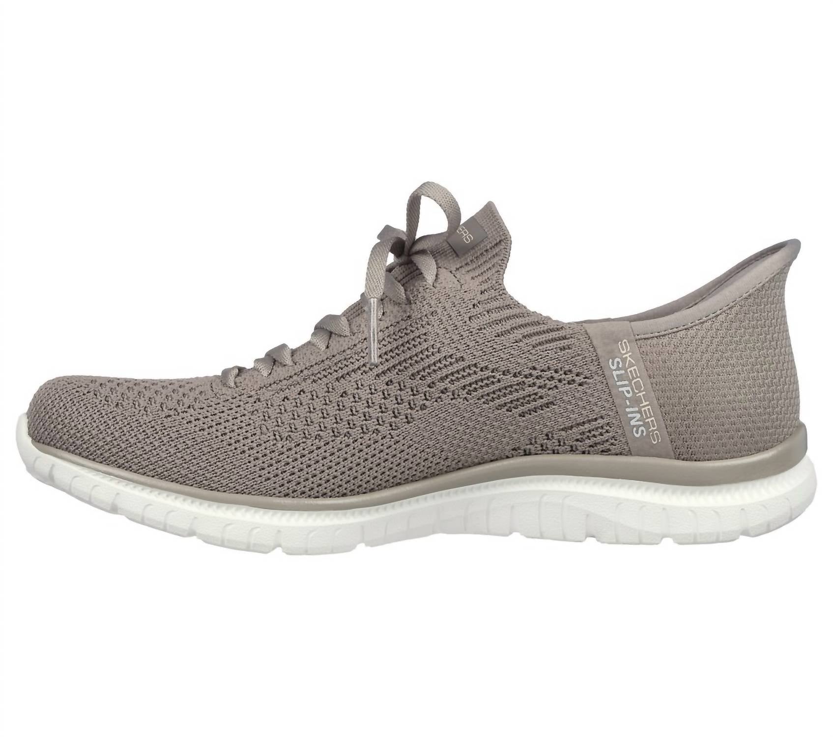 Skechers Women's Virtue Slip Ins Sneakers in taupe - women's sneaker - detail view