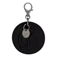 Christian Louboutin - Women's Round Leather Logo Bag Charm Keychain