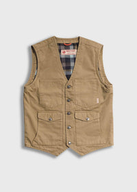 Iron & Resin Men's Bronco Vest in beige - men's jacket