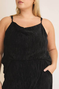 Gilli - Velvet Cowl Neck Pant Set