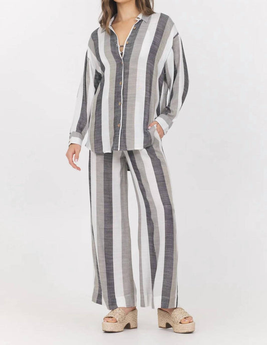 Vintage Havana - Metallic Button Shirt