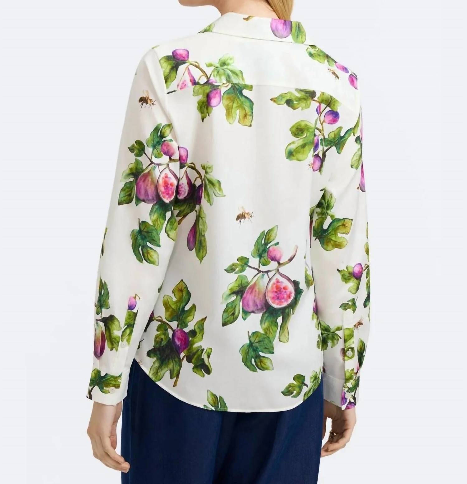 Foxcroft - Hampton Long Sleeve Sweet Figs Shirt