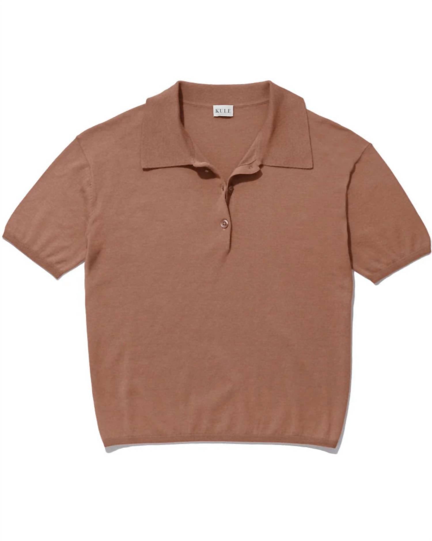 KULE Women's The Farley Top in mocha - women's sweater - alternate view