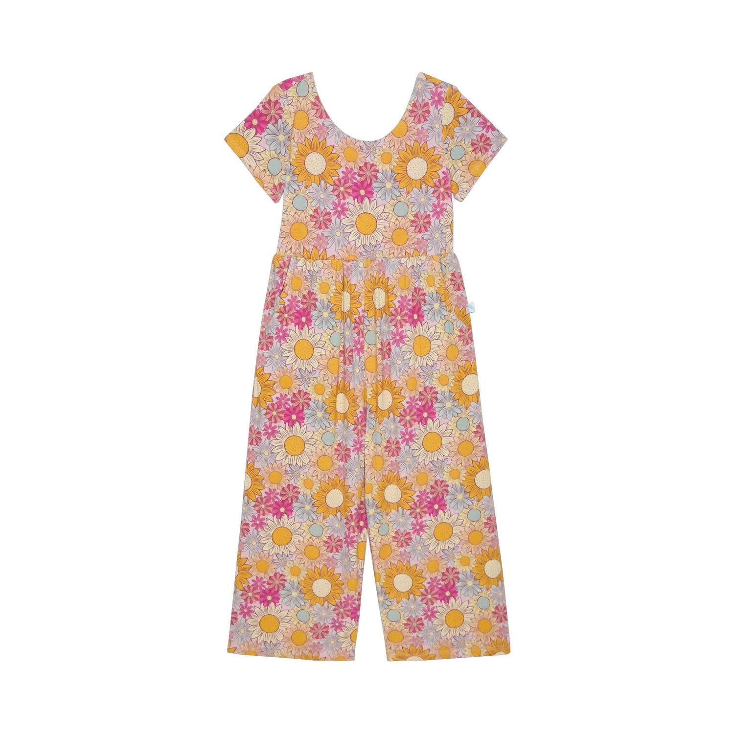 Posh Peanut - Girls Scoop Back Jumpsuit