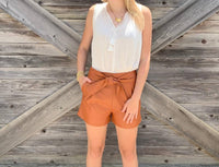 Pixie Vegan Leather Shorts