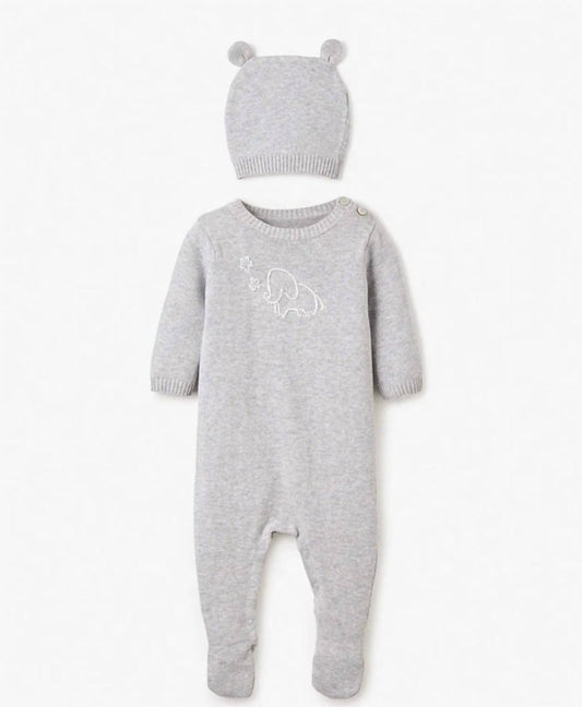 Elegant Baby - Baby's Elephant Knit 2 Piece Set