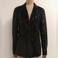 Lafayette 148 Women's Sequin Blazer in black - women's jacket