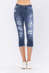 Judy Blue - Perfect Patch Capri Jeans
