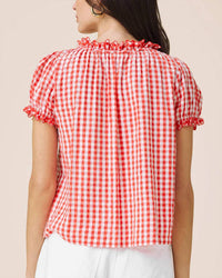 Splendid - Gigi Gingham Puff Sleeve Top