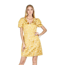 Jade - V Neck Gathers Dress
