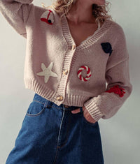 Urban Daizy - Crochet Patch Cardigan