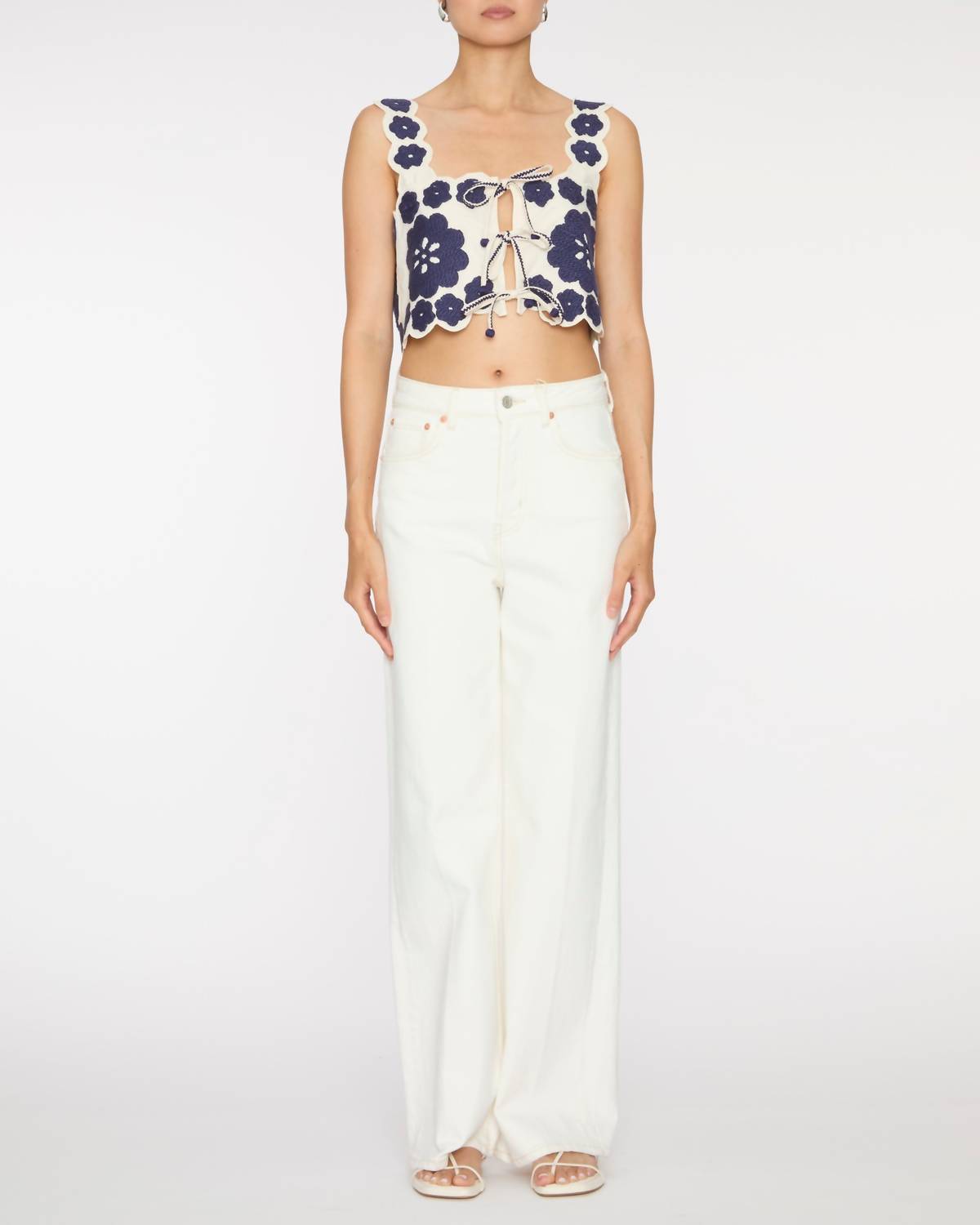 Sea - Catrine Applique Tank Top