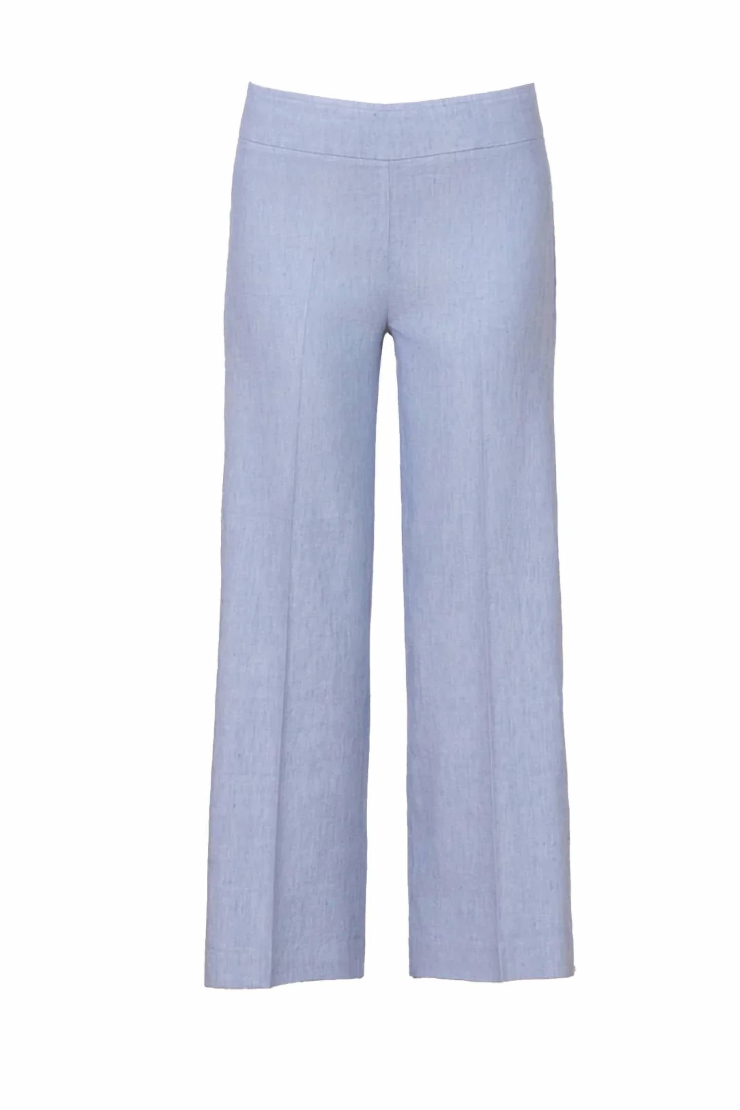 Avenue Montaigne - Alex Chambray Stretch Linen Pant