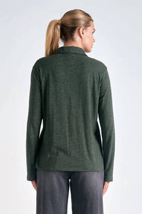 Elan - Long Sleeve Button Up Top