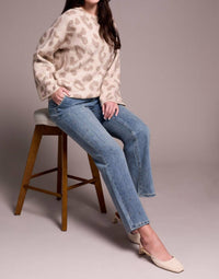 Tribal - Brooke High Rise Super Straight Rhinestone Jeans