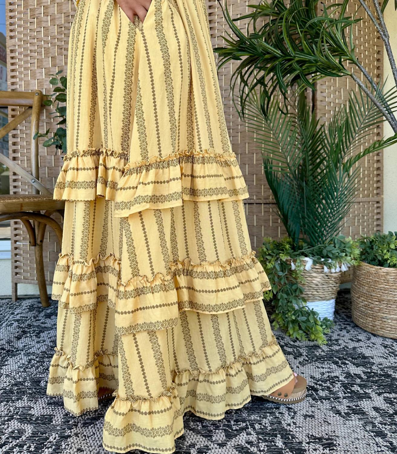 Mittoshop - Take Me To The Rodeo Honey Maxi Skirt