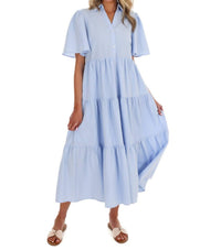 In February - Follow Your Arrow Button Down Midi Dress